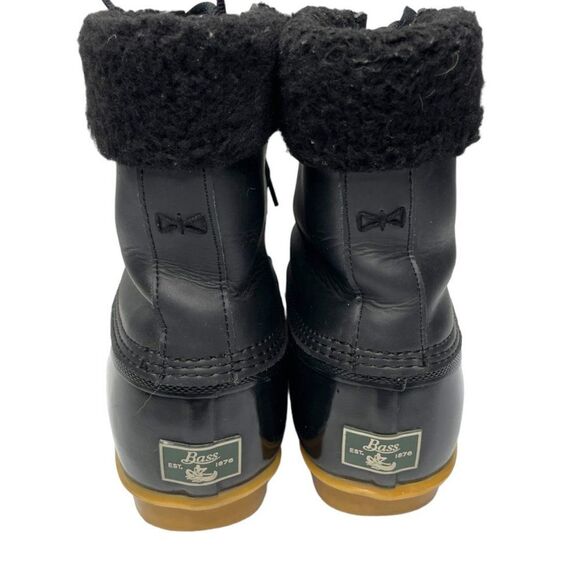 G.H. Bass Womens Harlequin Black Leather WRTPF Lined Winter Ankle Boot Size 9 M - Picture 6 of 10